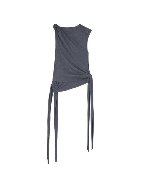 GANNI knot tie sleeveless top - Grey - zdjęcie produktu nr 1