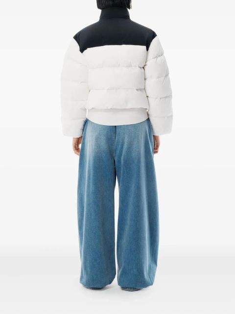 Alexander Wang cropped puffer jacket - White