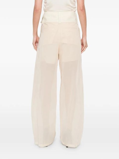 Sportmax pleated high-waisted trousers - Neutrals