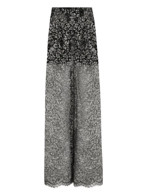 Dolce & Gabbana lamé lace trousers - Black - zdjęcie produktu nr 1