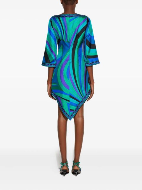 PUCCI Iride-print tunic dress - Green