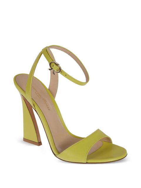 Gianvito Rossi Ribbon-buckle sandals - Yellow