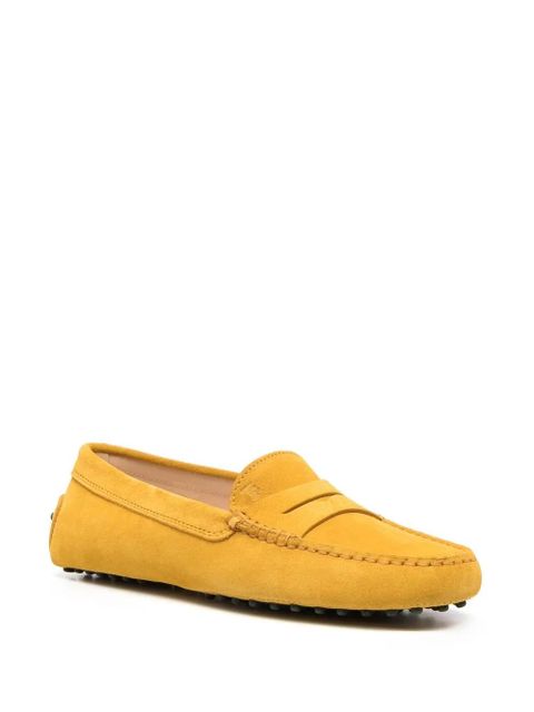 Tod's penny-slot suede loafers - Yellow - zdjęcie produktu nr 2