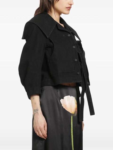 Simone Rocha cropped jacket - Black