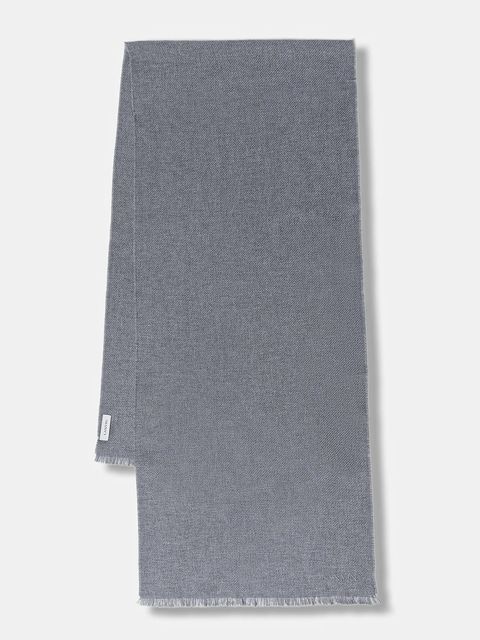 Lanvin szalik wełniany damski kolor szary gładki 710003792 - zdjęcie produktu nr 1