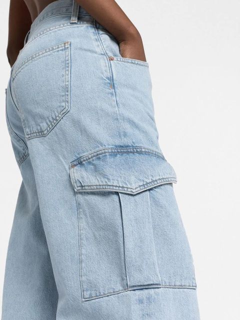 AGOLDE wide-leg stonewashed jeans - Blue
