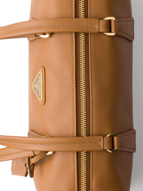 Prada medium leather tote bag - Brown