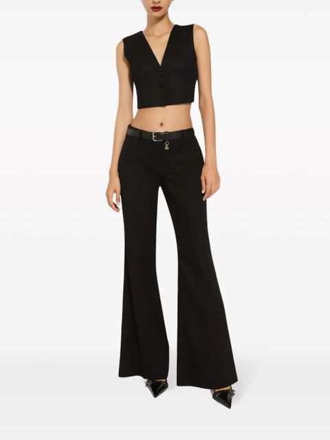 Dolce & Gabbana cropped bustier vest - Black