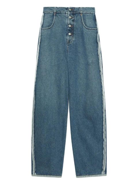 MM6 Maison Margiela button-fastening jeans - Blue - zdjęcie produktu nr 1