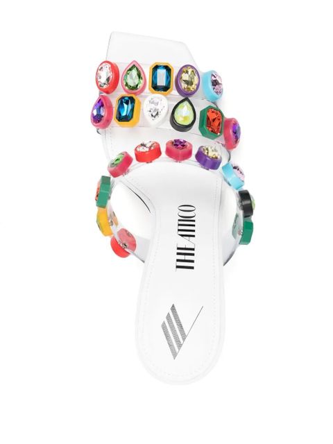 The Attico 120mm Nanci sandals - White