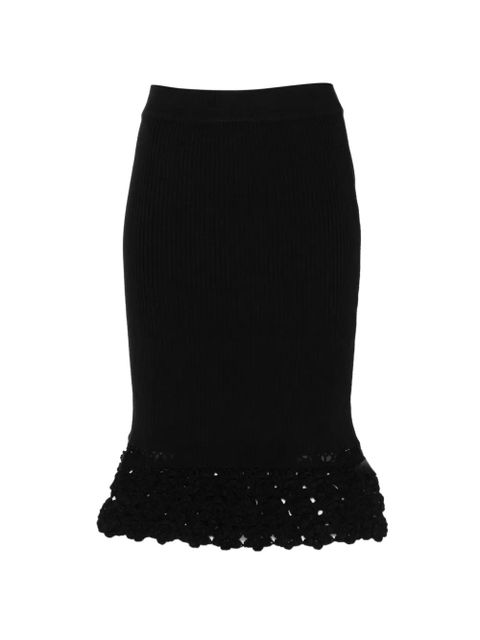 GANNI crochet midi skirt - Black - zdjęcie produktu nr 1