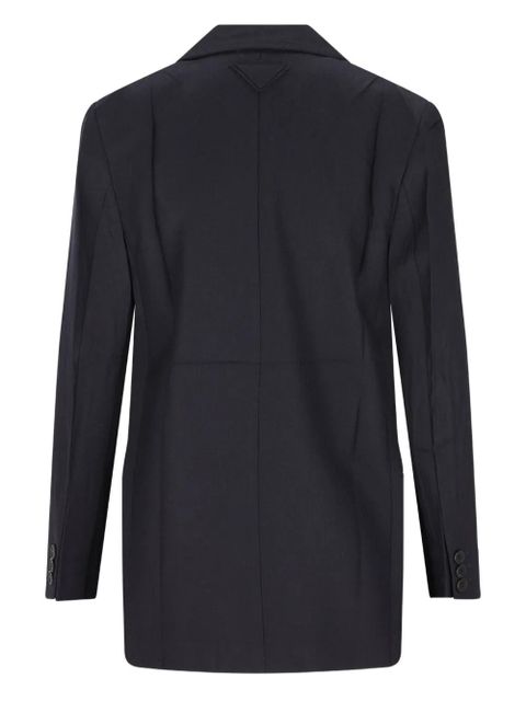 Prada herringbone single-breasted blazer - Blue - zdjęcie produktu nr 2
