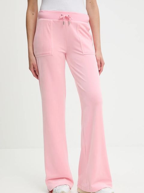 Juicy Couture spodnie dresowe kolor różowy gładkie JCSEBJ001 - zdjęcie produktu nr 1