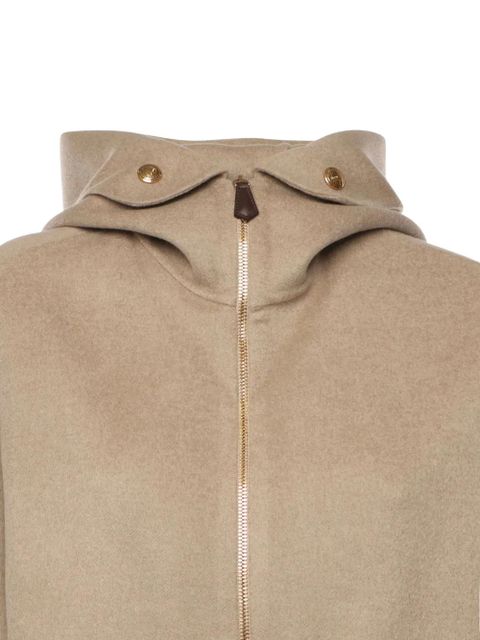 Loro Piana hooded zip-fastening coat - Neutrals - zdjęcie produktu nr 2