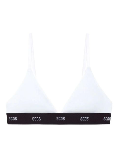 GCDS logo-band triangle bra - White - zdjęcie produktu nr 1