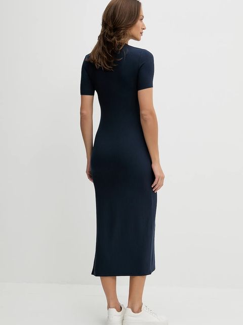 Calvin Klein Jeans sukienka kolor granatowy maxi prosta LV044C902G