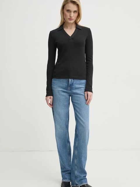 G-Star longsleeve bawełniany kolor czarny D26074-D958 - zdjęcie produktu nr 2