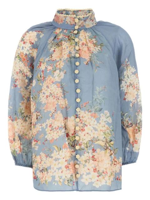 ZIMMERMANN Cascadian Billow blouse - Blue - zdjęcie produktu nr 1
