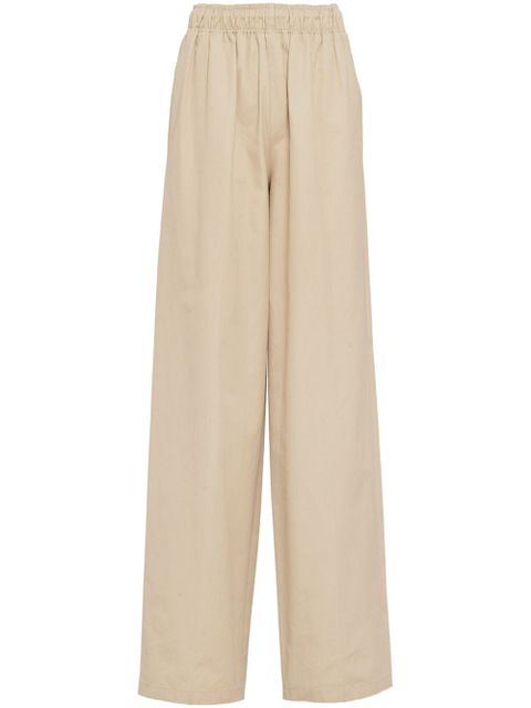 Prada poplin palazzo pants - Neutrals - zdjęcie produktu nr 1
