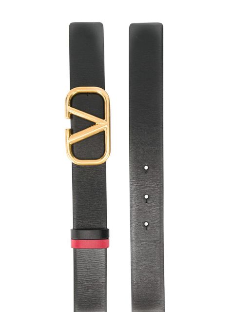 Valentino Garavani 30mm VLogo Signature reversible belt - Black