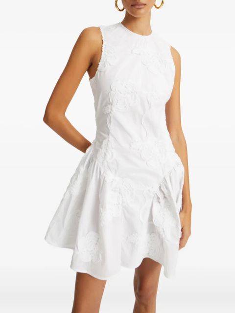 ROTATE BIRGER CHRISTENSEN floral-embellished mini dress - White