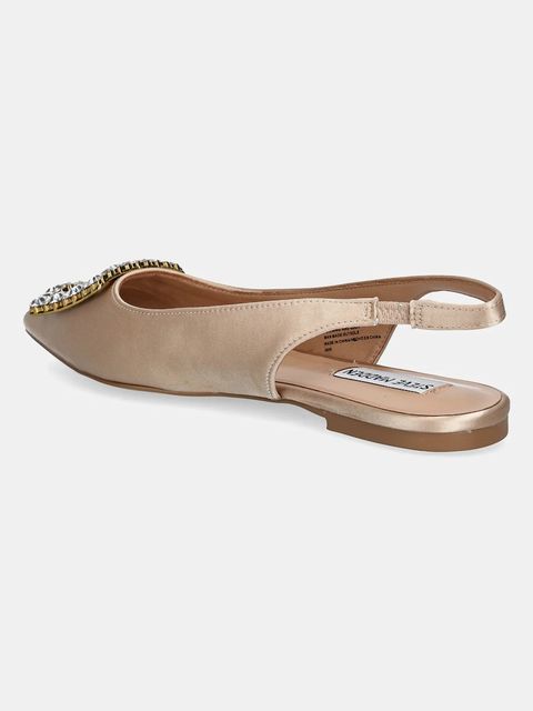 Steve Madden baleriny Isabell kolor beżowy z odkrytą piętą SM11003374