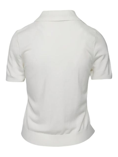 Altuzarra buttoned knit polo top - White - zdjęcie produktu nr 2