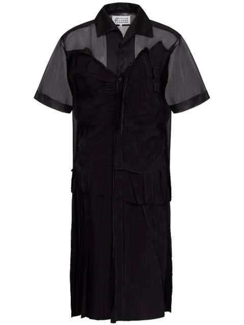 Maison Margiela layered midi dress - Black - zdjęcie produktu nr 1