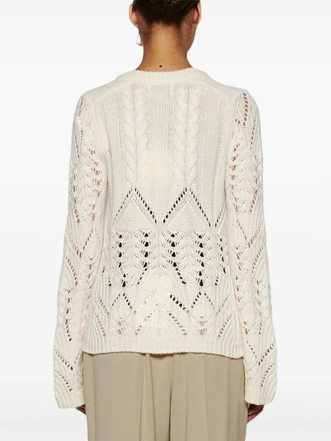 LouLou de Saison buttoned long-sleeve cardigan - Neutrals