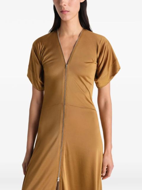 LEMAIRE zip dress - Brown