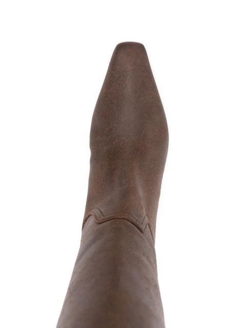 Paris Texas 30mm Bettina leather pointed-toe boots - Brown