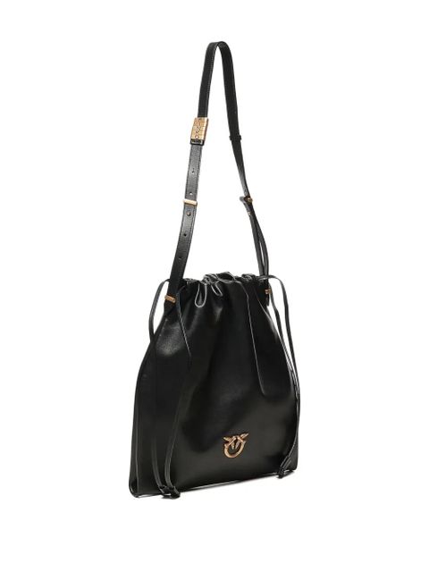 PINKO drawstring leather shoulder bag - Black - zdjęcie produktu nr 2