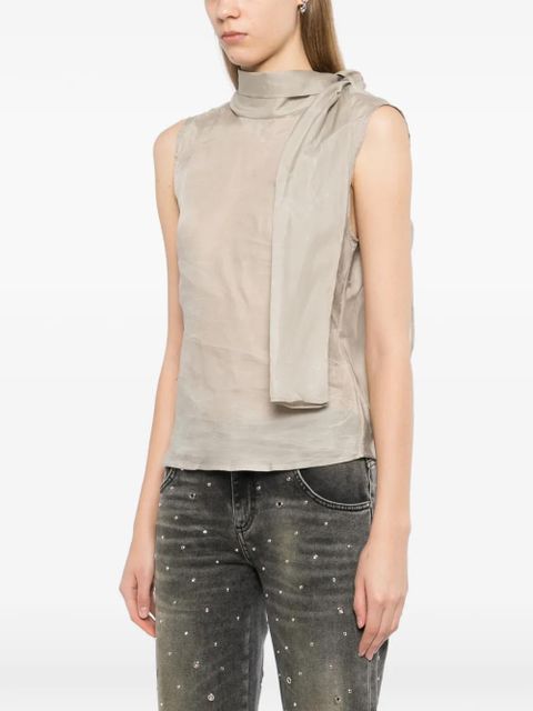 OUR LEGACY cowl-neck sleeveless top - Grey