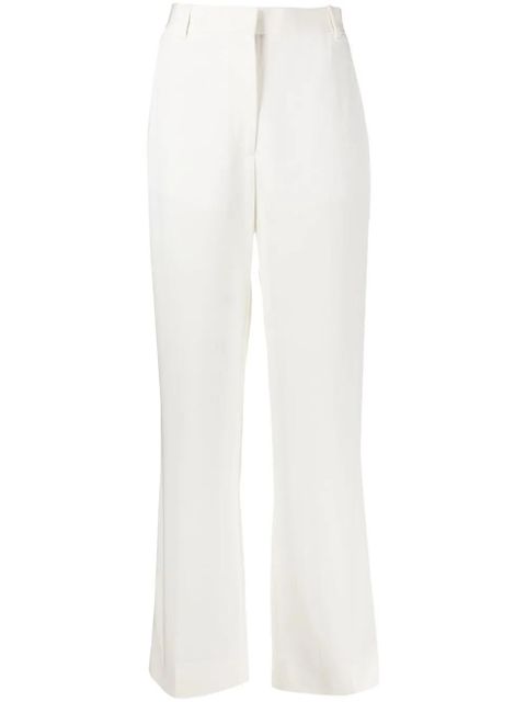 Victoria Beckham high-rise wide-leg trousers - White - zdjęcie produktu nr 1