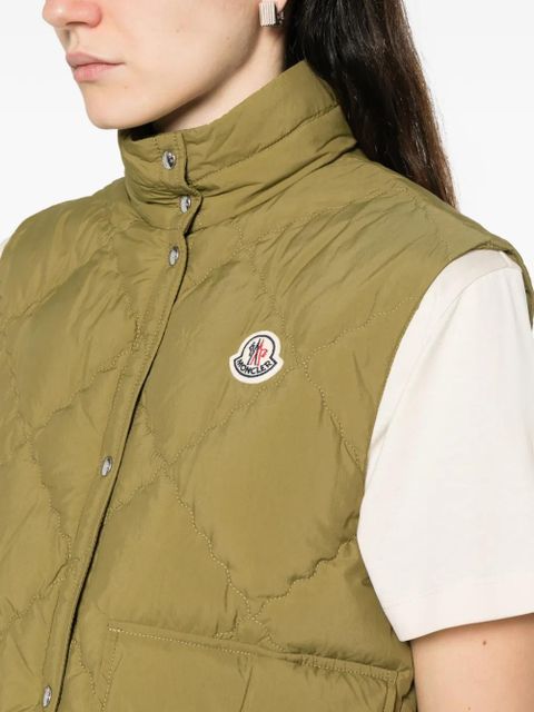 Moncler Biois quilted pocket gilet - Green