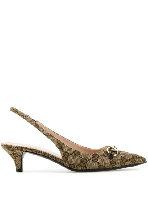 Gucci 45mm GG Supreme pumps - Neutrals - zdjęcie produktu nr 1