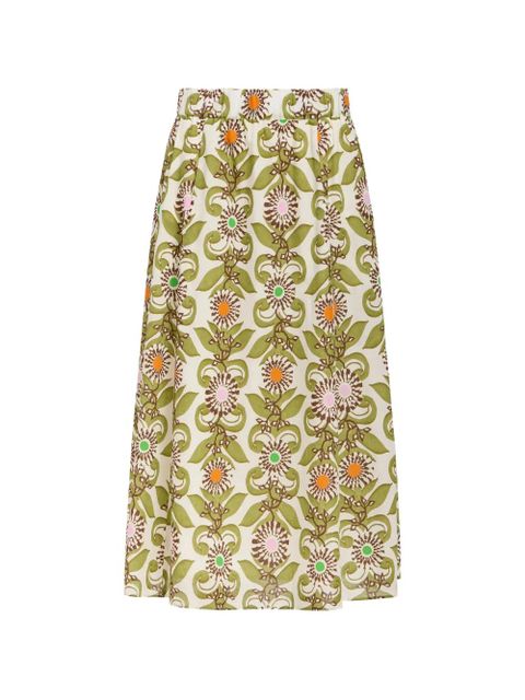 Marie Oliver Sasha floral-print skirt - Neutrals - zdjęcie produktu nr 1