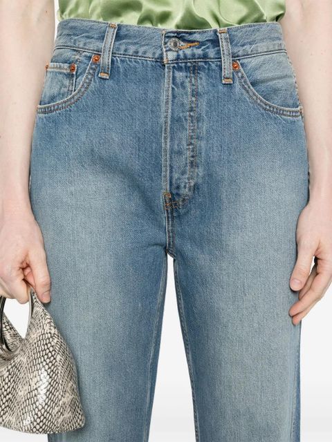 RE/DONE high-rise straight-leg jeans - Blue