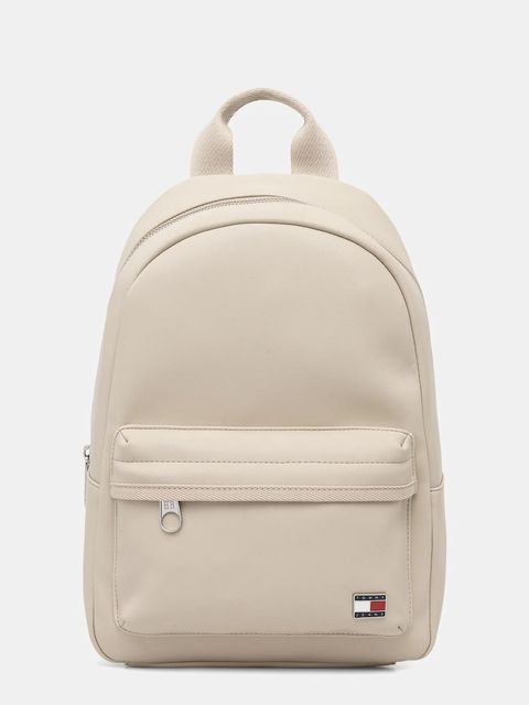 Tommy Jeans plecak damski kolor beżowy mały gładki AW0AW18086 - zdjęcie produktu nr 1