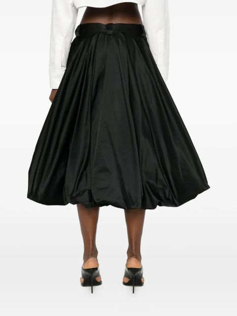 Balenciaga gathered midi skirt - Black