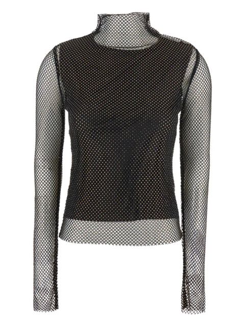 Sportmax Gerarda fishnet long-sleeve top - Black - zdjęcie produktu nr 1