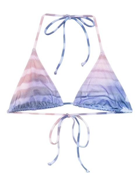 Jean Paul Gaultier tie-dye triangle bikini top - Blue - zdjęcie produktu nr 1