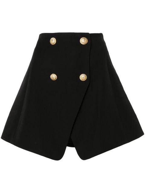Balmain virgin wool mini skirt - Black - zdjęcie produktu nr 1