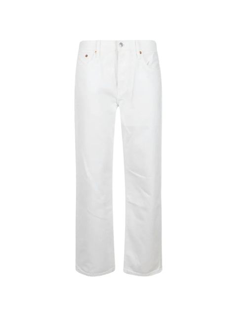 RE/DONE logo-patch jeans - White - zdjęcie produktu nr 1