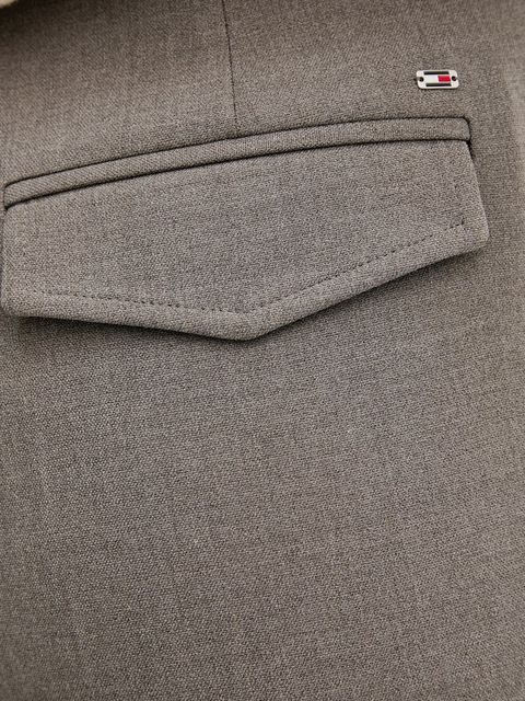 Tommy Hilfiger spodnie damskie kolor brązowy proste high waist WW0WW47799