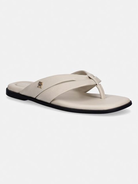 Tommy Hilfiger japonki damskie skórzane ELEVATED TOE POST LTH SANDAL - zdjęcie produktu nr 2