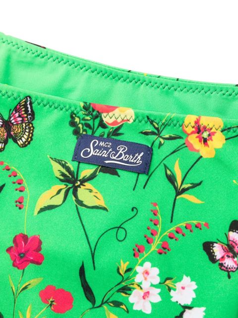 MC2 Saint Barth floral-print bikini bottoms - Green - zdjęcie produktu nr 2