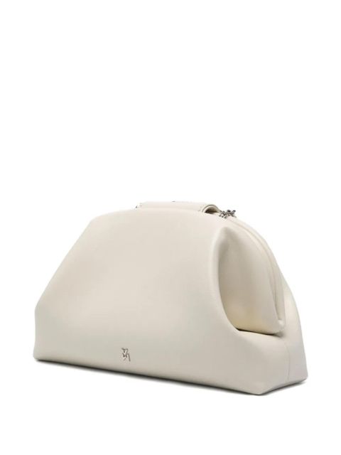 Amina Muaddi Camelia embellished clutch bag - Neutrals