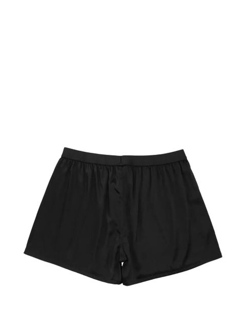 MM6 Maison Margiela washed silk boxer shorts - Black - zdjęcie produktu nr 2
