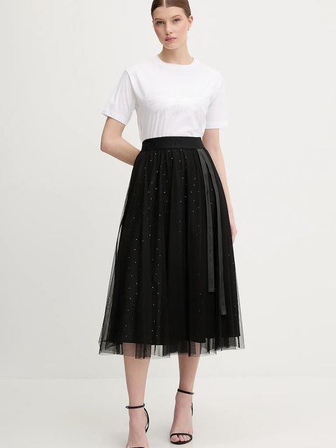 Joop! spódnica kolor czarny midi rozkloszowana 30100212 - zdjęcie produktu nr 2